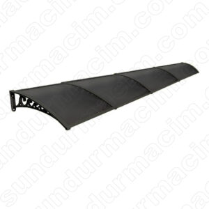 4 modül siyah plastik sundurma